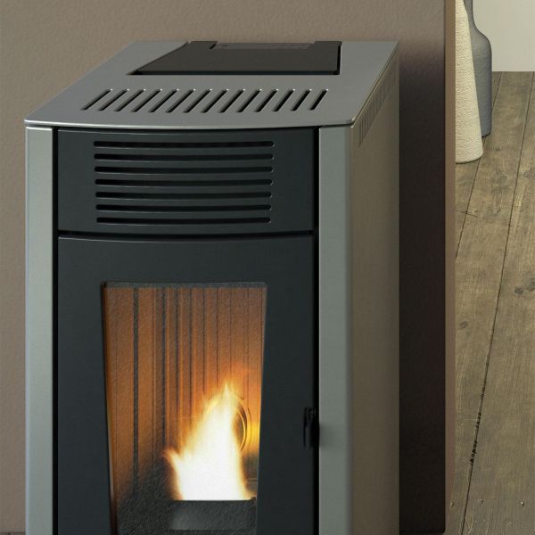 Pelletofen Red Dalia Air 6 S1 6,3 kW - Ausführung: Metall 313_Silver