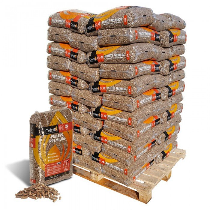 Granulés de bois Premium Crépito – Sac de 15 kg