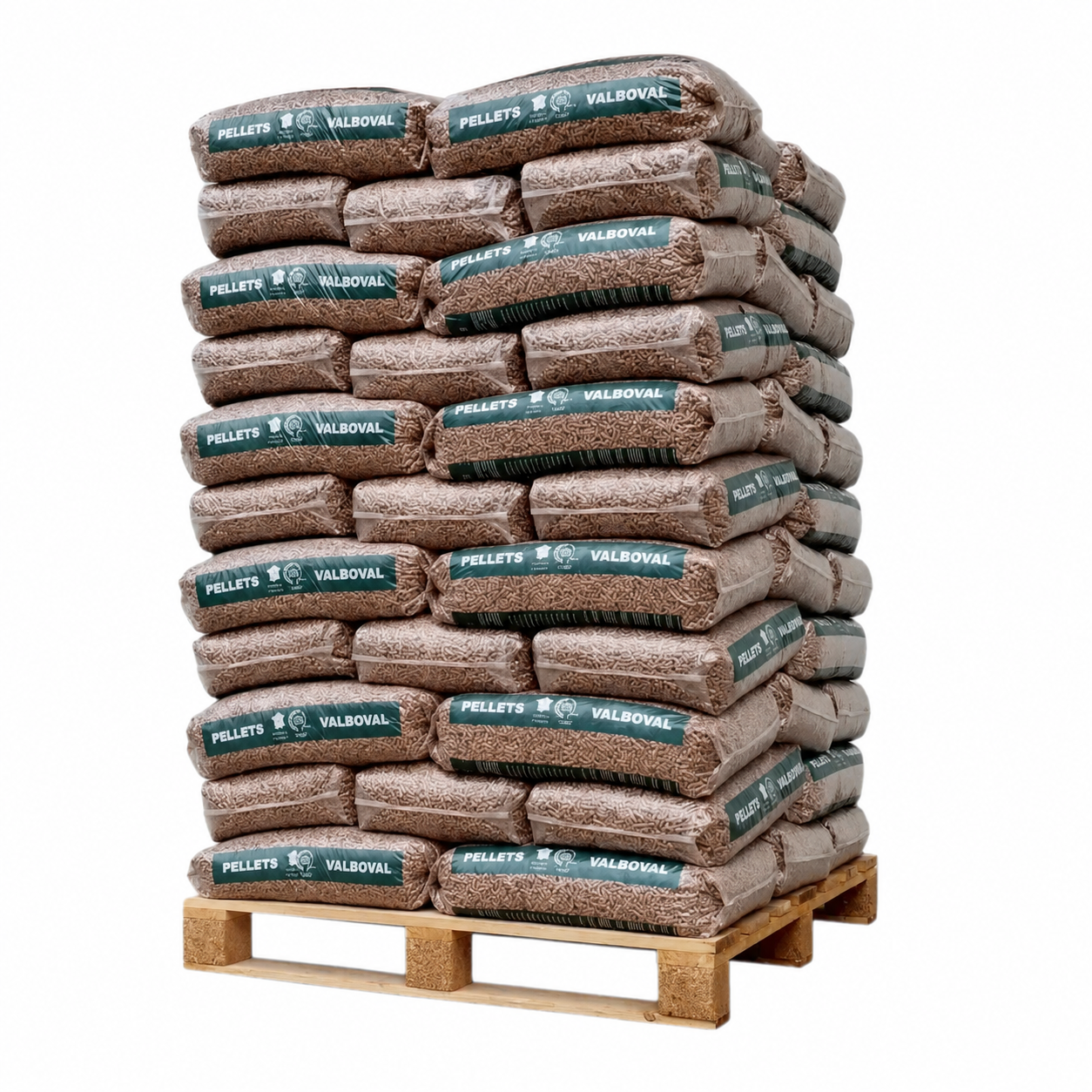 Premium-Holzpellets – Palette mit 65 Säcken