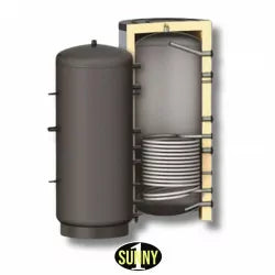 Pufferspeicher BTS 800 l mit einem Wärmetauscher