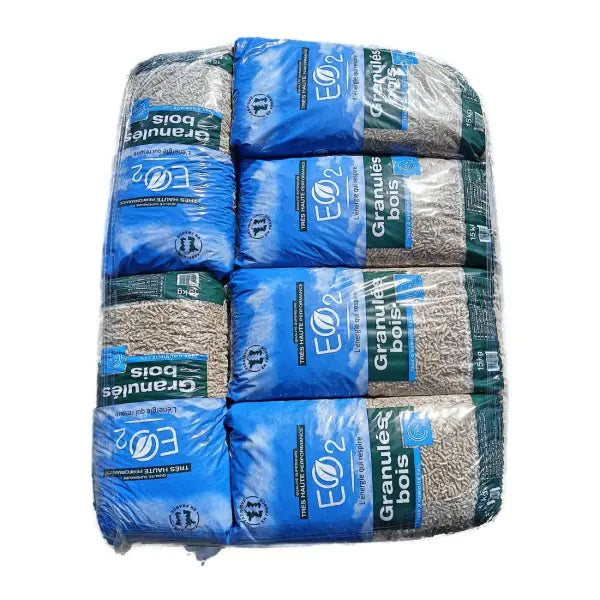 Holzpellets aus 100 % Nadelholz – EO2 DINplus – 15-kg-Sack