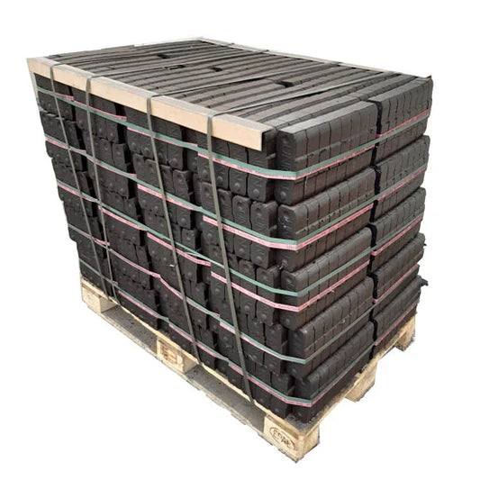 Braunkohlebriketts, Palette mit 1 t (40 Pakete à 25 kg)