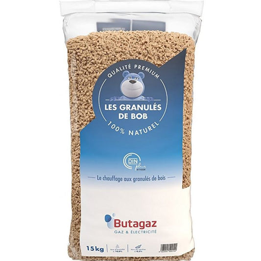 Butagaz Holzpellets Bob – Palette mit 66 Säcken à 15 kg